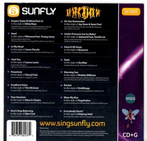 Sunfly karaoke hits volume - sunfly,