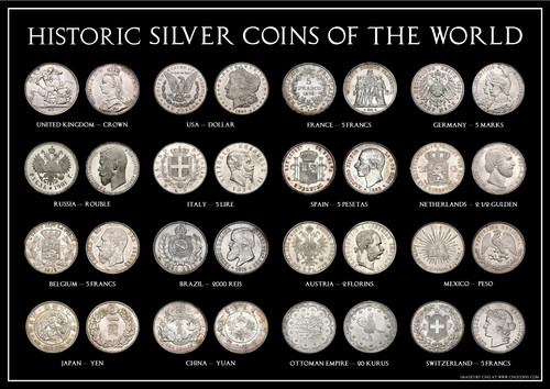 Historic silver coins the - coins,