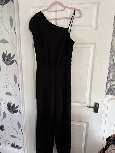 Zara black jumpsuit - black,