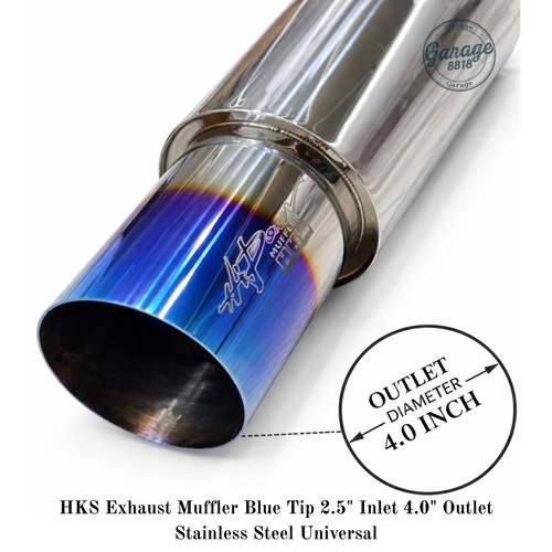 Hks exhaust muffler blue tip - hks,