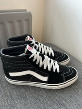 VANS Sk8-Hi Black Suede Skate Shoes Trainers UK 9 43