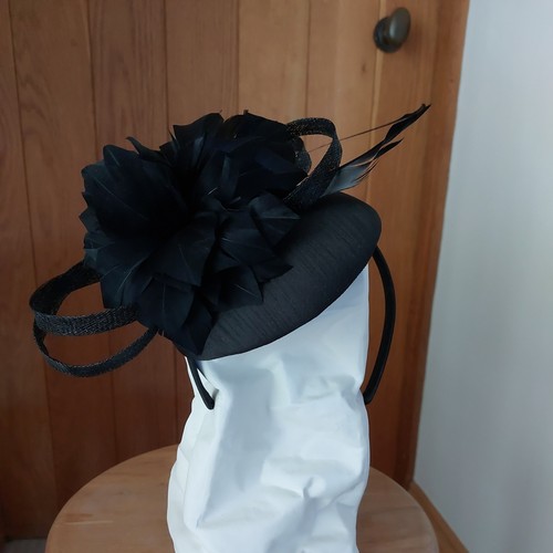 John lewis black fascinator - john,