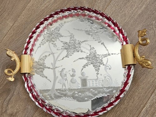Vintage venetian etched - venetian,