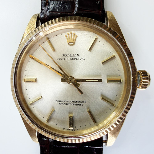 Rolex 1005 solid 14k gold - solid,