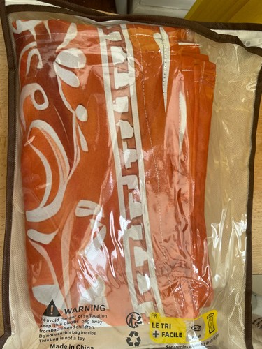 Eyelet curtains orange and - eyelet,