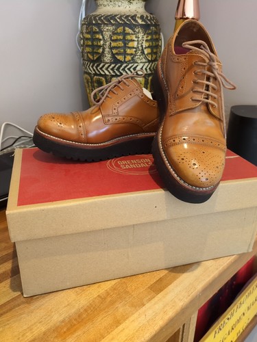 Grenson wedge brogues tan - wedge,