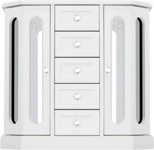 Elegant White Wooden Jewelry