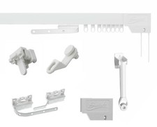 Swish ® SUPERLUXE PVC Corded Track, Genuine Brackets, Gliders, White