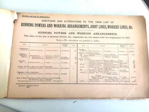 Railway clearing house running - railway,