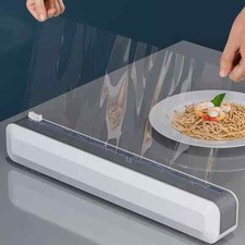 Kitchen Food Wrap Holder Wrap Dispenser Cling Film Dispenser Tin Foil Cutter UK
