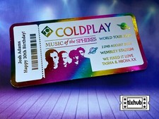 Coldplay Personalised Foiled