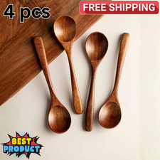 4pcs Mini Wooden Spoons Honey