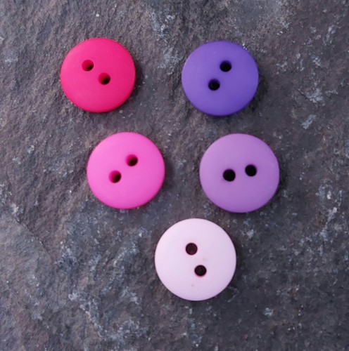 11mm matte smartie buttons - matte, 10