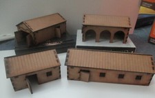 28mm  Farm (4 Buildings) Scenery Medieval WW2 WW1 Fantasy Laser Cut MDF 3mm
