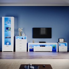 High Gloss LED TV Stand Unit