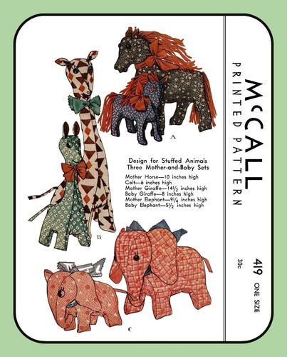 Stuffed animal sewing pattern - sewing,