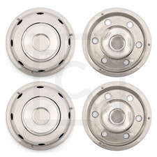 17.5 WHEEL TRIMS STAINLESS HORSEBOX FULL SET BEST Quality 7.5 TON 12TON TRUCKS