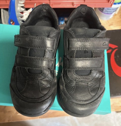 Clarks boys black leather - clarks,