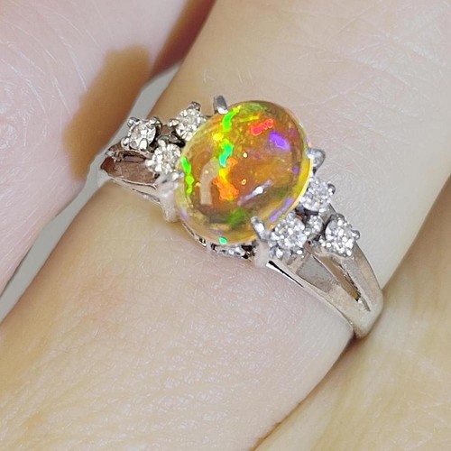 Vintage precious opal diamond - vintage,