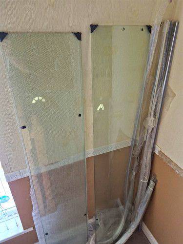 Curved corner shower enclosure - curved,