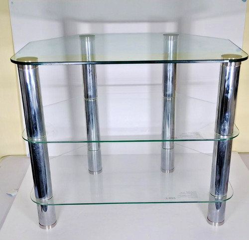 Clear glass and chrome - clear,