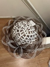 Ladies Paper Straw Hat Brown