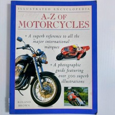 Book Motorcycles A-Z Illustrated 1999 – Roland Brown 300 Photos Guide Vintage