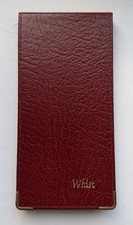 Leather Whist Score Card Holder WSCHL ~ Burgundy ~ Cathian Leather