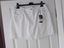 White Denim Skirt  Size 20