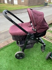 Full Graco Pram Set. Rear Facing Baby Seat Carrycot Stroller.  Newborn to 15kg