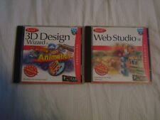 2 Vintage PC CD-ROM  - Serif 3D Design Wizard & Serif Web Studio - For Windows