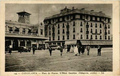 Cpa maroc casablanca place - casablanca,