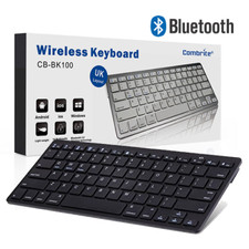 Combrite Slim Wireless Bluetooth Keyboard For PC iMac iPad Android Phone Tablet