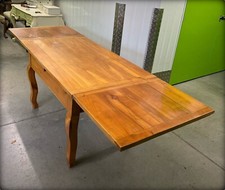 Antique Biedermeire Fruitwood Extending Dining Table 