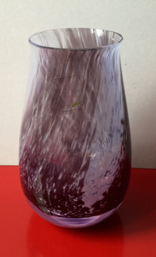 Caithness purple spatter vase - purple,