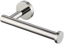 2023 Wall Mounted Toilet Roll Holder Chrome Tissue Paper Stand Bathroom Round