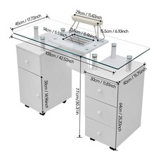 Professional Manicure Table Nail Technician Beauty Salon Bar Storage Work Desk