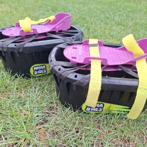 Moon shoes boots - moon, trampoline