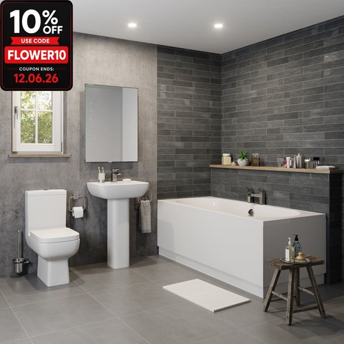 Modern bathroom suite toilet - bathroom,