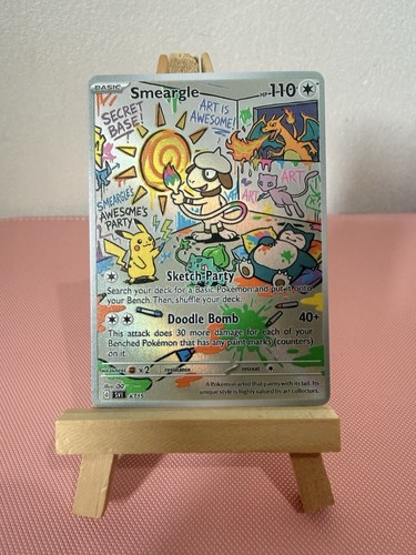 Grafitti smeargle pokemon - smeargle, card