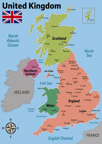 Laminated united kingdom - laminated,