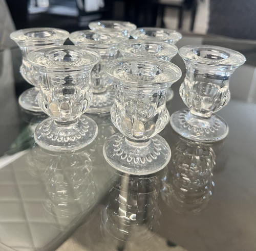 8pcsclear cut glass tea - 8pcsclear,