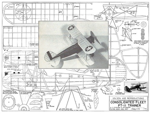 Model airplane plans - model, (ff)