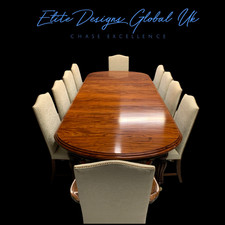 9.7ft Elite Victorian Regency style Mahogany dining table pro French polished.