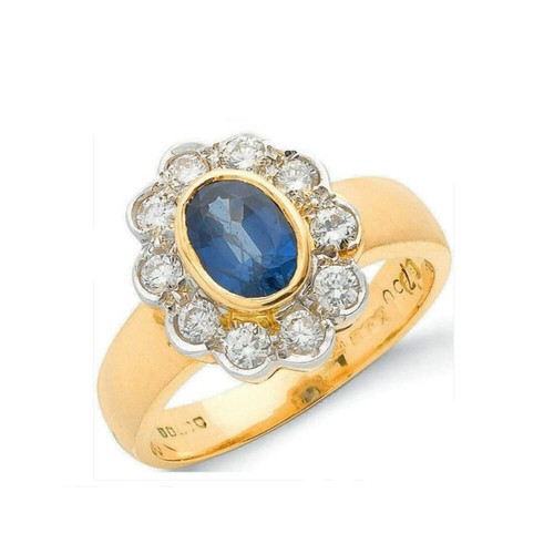 Real sapphire and diamond - real,