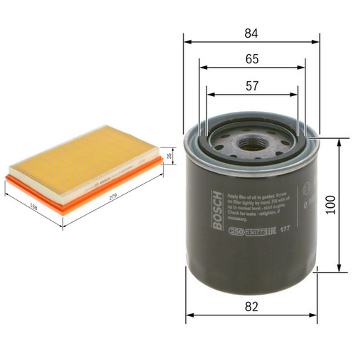 Bosch service kit with - service, air