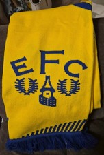 Yellow Everton FC scarf. Brand