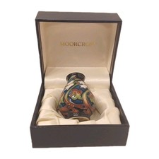 Moorcroft Miniature Vase 'Symbol Of Happiness ' By Kerry Goodwin Boxed 5.5cm...