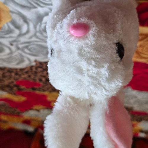 White plush bunny rabbit soft - bunny,