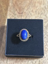 9ct Yellow Gold Lapis Ring